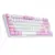 Teclado Mecânico Gamer Redragon Daksa Rainbow Switch Blue Removíveis ABNT2 Branco e Pink