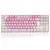 Teclado Mecânico Gamer Redragon Kumara LED Red Switch Brown ABNT2 Rosa e Branco