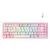 Teclado Mecânico Gamer Rise Mode GM1 Pro White and Pink RGB Mini 65% Switch Outemu Brown Branco e Rosa RM-TCM-GM1P-WPBRO