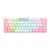Teclado Mecânico Gamer Redragon Anivia Switch Brown ABNT2 Branco com Rosa K614WP-RGB